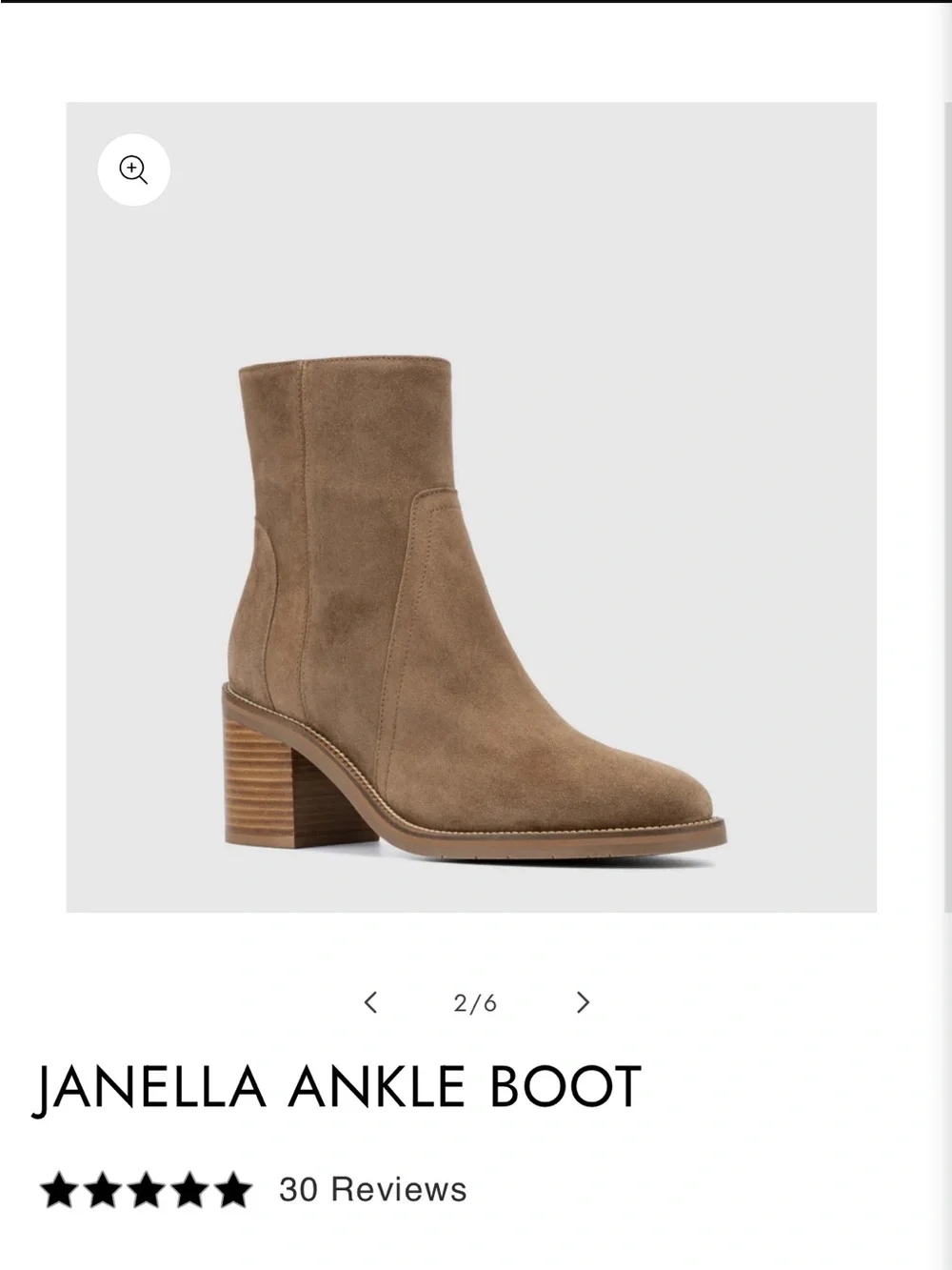 Aquatalia Janella Ankle Boot in Champagne Suede